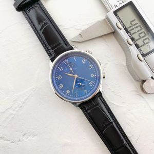 Nuevo Reloj moderno de alta calidad para hombre, con esfera completa, relojes con movimiento mecánico, reloj de marca de lujo superior, reloj de cuero negro a la moda para hombre, reloj para mujer