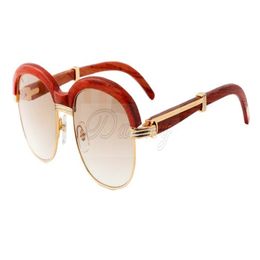 Nouvelles lunettes de soleil Natural Leggings de haute qualité Lunettes de soleil haut de gamme Fashion Fashion 1116728 Taille 60-18-135 mm 315L