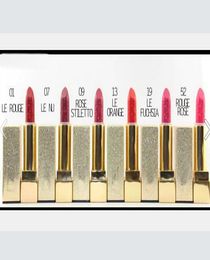 Nouveau maquillage professionnel de haute qualité Lips à lèvres en aluminium mate six couleurs différentes12pcslot5213252