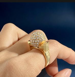 Nieuwe Hoge Kwaliteit Ringen Designer Design Brass Band diamanten Ringen Klassieke Sieraden Mode Dames Vakantie Sieraden Geschenken XMR6 --09