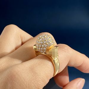 Nieuwe hoogwaardige ringen Designer Designer Design Brass Band Diamond Rings Classic Jewelry Fashion Ladies Holiday Jewelry Gifts MR6 --09