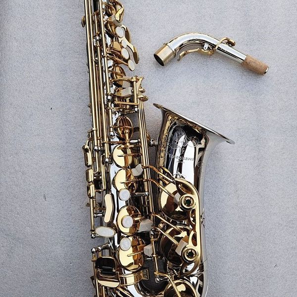 Nuevo saxofón saxo de alta calidad W037 Instrumento de música e-flat Performance profesional con estuche