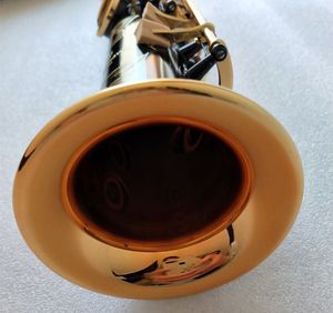 Nouveau saxophone soprano droit de haute qualité, modèle noir, niveau professionnel