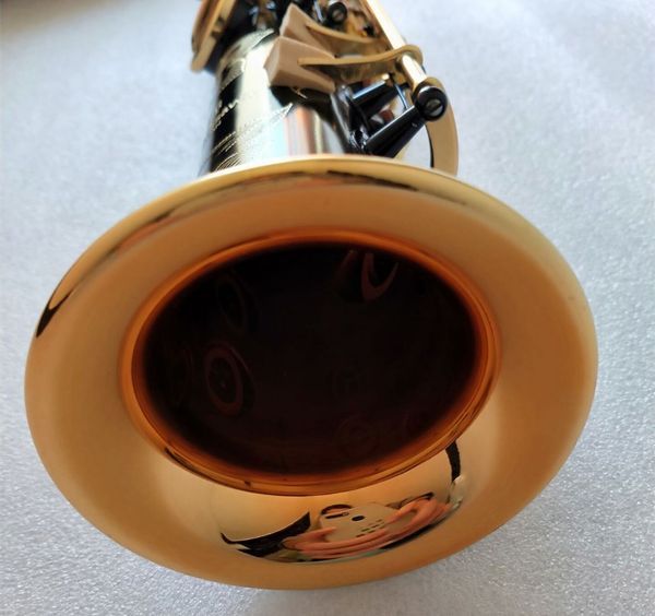 Nouveau saxophone soprano droit de haute qualité, modèle noir, niveau professionnel