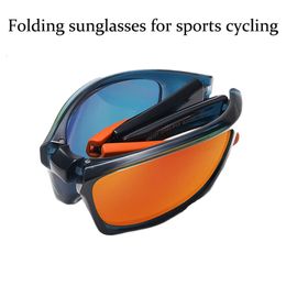 New High Quality Sport Folding Ultra Light TR Colorful Windproof Portable Cycling Polarized Sunglasses