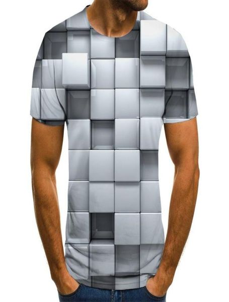 Nueva camiseta de alta calidad 2020 Cosas raras Diseño de moda de manga corta Hombres 039s Camiseta de estampado de animales 3d Tamilla informal de verano2597521