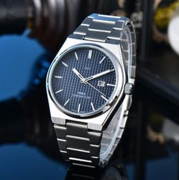 Nueva marca superior de alta calidad TISSOTITY PRX Serie 1853 Reloj para hombre Espejo de zafiro de lujo Hombres Relojes de movimiento de diseñador automático Relojes de cuarzo para hombre Montre # 24