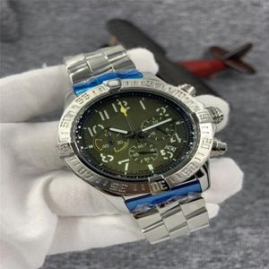 Nieuwe topkwaliteit herenhorloge roestvrij horloges quartz stopwatch stalen band polshorloge 0028265Y