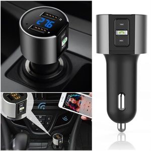 Nouveau transmetteur FM Bluetooth sans fil de haute qualité dans la voiture adaptateur radio Kit de voiture lecteur MP3 noir USB Charge DHL UPS 286T