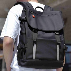 Nieuwe middelbare school Studenten Schooltas Veiligheid Reflecterende strips Grote capaciteit Rugzak voor Heren Leisure Travel Computer Backpack 231115