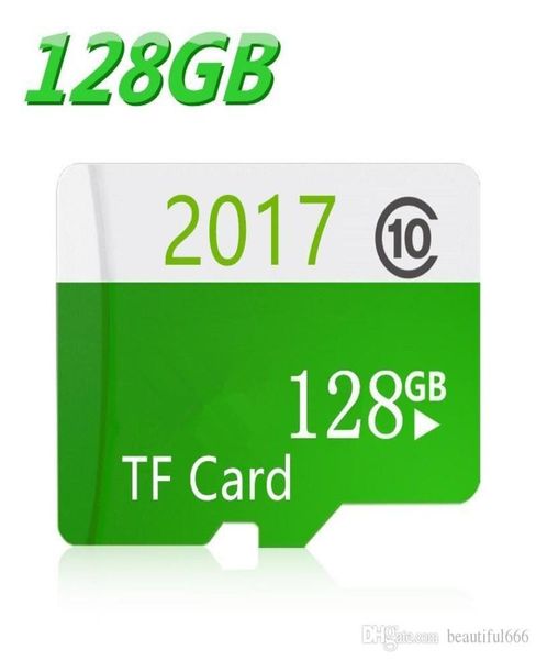 Nouvelles cartes TF à haute vitesse Classe 10 SDHC Micro SD Card Cadeaux 16 Go 32 Go 64 Go Carte mémoire 128 Go pour PhonetableTCamera2176583