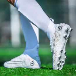 Nouveaux chaussures d'entraînement de haute qualité pour hommes de haute qualité Chaussures de football FG / TF Bottes de football pour enfants Chaussures de sport en plein air