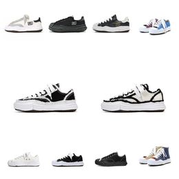 Nieuwe wandel- en camping Mmy Maison Mihara Yasuhiro Designers low-top canvas schoenen zwart en wit luxe lederen mannen sneakers shell hoofd oplossen vrouwen