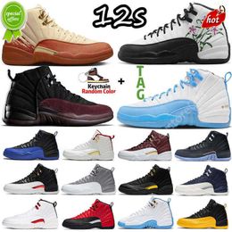 Nieuw wandelschoenen wandelschoenen 12 12S Heren basketbalschoenen Eastside Golf bloemen Ma Maniere Black Stealth Hyper Royal University Blue Taxi Flu Game