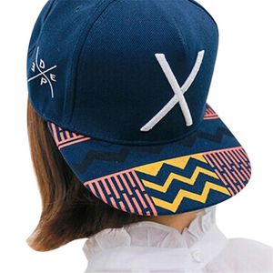 Nouveau hip- lettre x chapeau plat de baseball cape hip-hop pic pic chapeau homme chapeau casquettes de basket-ball #t 2360