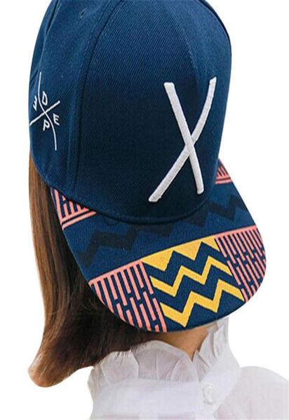 Nueva Hip Letter X Flat Hat Gorra de béisbol HipHop Peaked Cap chapeau homme hat casquettes de baloncesto t2623151