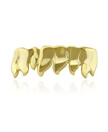 NOUVEAU HIPHOP GOLD GRILLS CAPILS DE D de dents en forme de dents Perm de fond inférieur Coupez les grillades Real Grill Grilles en silicone et twezer9420785