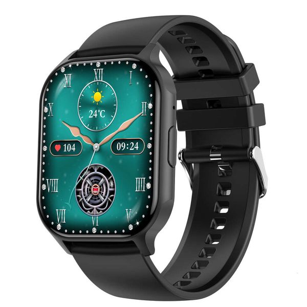 NOUVEAU HK26 Smartwatch Bluetooth Call 2,04 pouces Écran haute définition, fréquence cardiaque, tension artérielle, bracelet multi-exercices