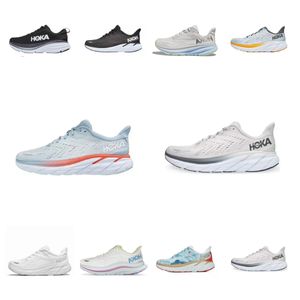 Nouvelles chaussures hokeh One Bondi 8 Chaussures de course pour femmes baskets plate-forme Clifton 9 hommes Black White Harbor Men Trainers Runnners