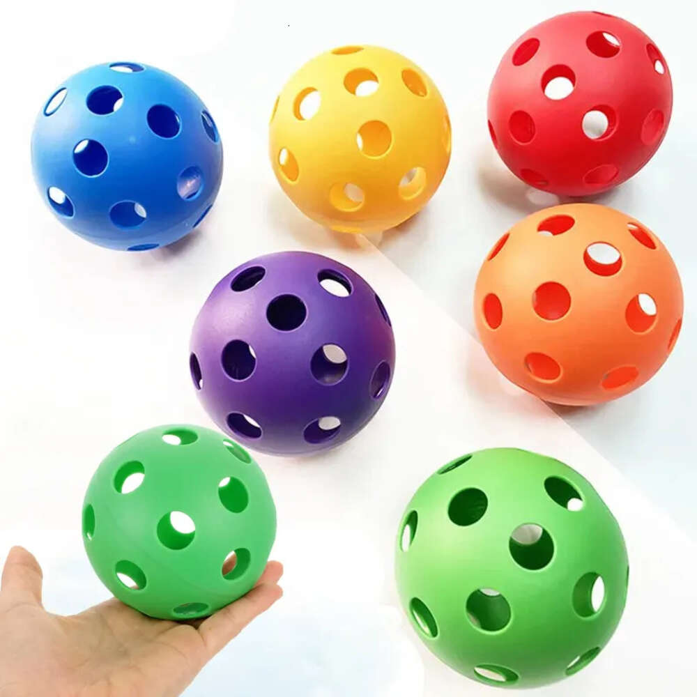 New Hole Baby Hollow Plastic Practice Sensory Balls Indoor Training Early Educational Catch Ball Fidget Toys For Kids