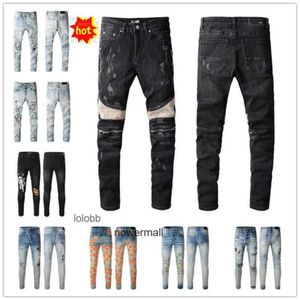 Nuevos agujeros am amis imiri amiiri 2024 Amari Llegados para hombres diseñador de lujo jeans jeans pantalones jean jean coolguy biker pantalones hombre amirlies acb9