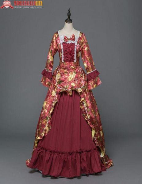 Nuevos vestidos de fiesta de vacaciones ropa renacentista vintage victoriano rococó vestido de fiesta disfraces de celebridades 4436586