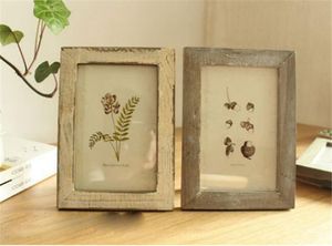 Nieuw Home 5 Kleuren Kwaliteit Vintage Fotolijst Home Decor Retro Houten Bruiloft Paar Aanbeveling Foto's Frames Gift Ornament KD1