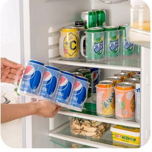 Nouvelle maison réfrigérateur boissons en conserve boîte de rangement accessoires de cuisine boîte de rangement de canettes de bière Coke peu encombrante