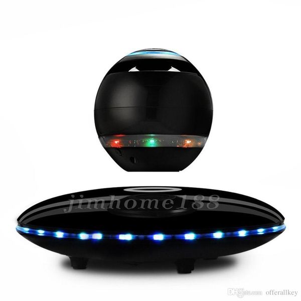 2019 nuevos altavoces de cine en casa LED portátil levitación magnética flotante Bluetooth altavoz suspensión magnética inalámbrica para teléfonos inteligentes