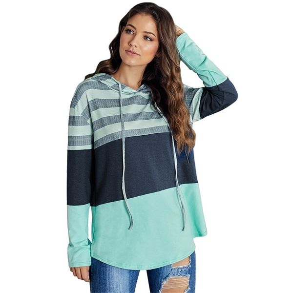 Nuevas mujeres con capucha sudadera otoño invierno niñas grandes bolsillos jersey señora coreana sudadera con capucha T200723