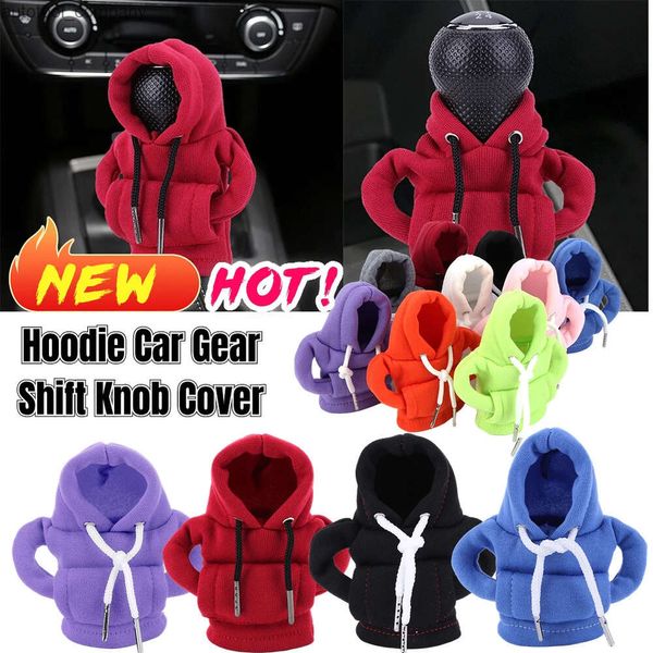 Nouveau sweat à capuche voiture pommeau de levier de vitesse couverture mode poignée de changement de vitesse levier de vitesse décoratif sweat à capuche couverture Auto intérieur accessoire