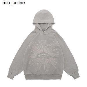 Neue Hoodies Sweatshirts Fg Wear Herbst/Winter Neue 2024er Modemarke Dark Devil's Eye bestickter Damen-Herren-Hoodie