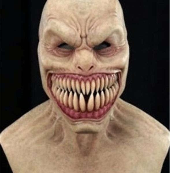 Nouveau masque de harceleur d'horreur Cosplay Creepy Monster Big Mouth Teeth Chompers Masks Halloween Party Scary Costume accessoires Q08064985312