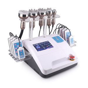 Nieuwe hete 40k ultrasone liposuctie cavitatie vacuüm radiofrequentie RF 8 pads diode lipo laser gewichtsverlies machine