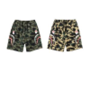 Nieuwe hete A Bathing A Ape casual casual broek met dubbele haaienkopcamouflage