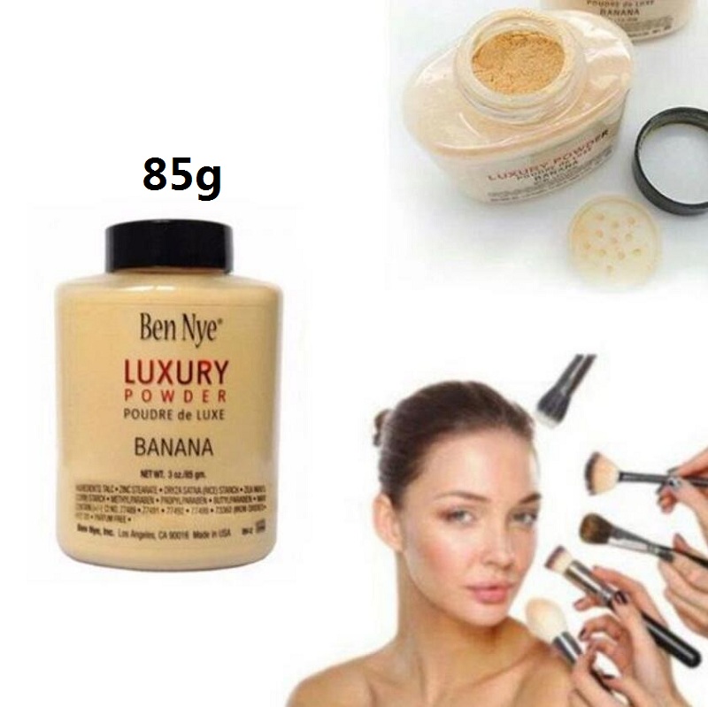 Nowy Ben Nye Banana Powder 3 Oz Butelka Makijaż Twarzy Banana Rozjaśnić Długotrwały Luksusowy Proszek 85g