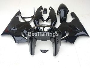 Nouveaux carénages de pièces de carrosserie chaudes pour Kawasaki Ninja ZX7R 96 97 98 99 00-03 kit de carénage noir brillant ZX7R 1996-2003 TY42