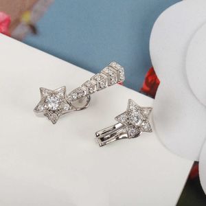 Boucles d'oreilles météore en argent Sterling 925 pur pour femmes, bijoux de luxe à Clip, Design étoile d'été tendance, nouvelle marque tendance