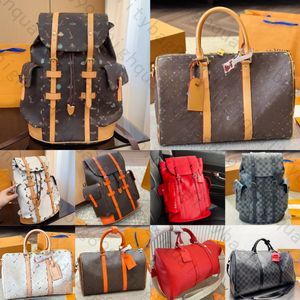 Nieuwe Hot designer tas Reistas rugzak met dezelfde collectie Heren en dames Stijlvolle rugzak Klassieke oude bloemen Canvas leren rugzak met ritssluiting