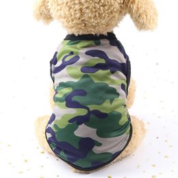 New Hot Fashion Pet Chien Chiot Costumes Camo Hoodies Sweat À Capuche Pull Vêtements Tenues Taille XS-2XLthe Manteaux Vestes Survêtement