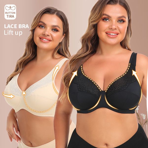 Nouveau chaud dentelle acier anneau sous-vêtements grande taille soutien-gorge soulever BCDEF tasse serré corps Shaper sans trace confortable 451