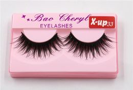 Nieuwe hot make-up schoonheid supernatural levensecht handgemaakte valse wimpers 3D strip nertsen wimpers dikke nep faux eyelashes DHL verzending