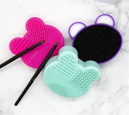 Nieuwe Hot Makeup Borstels Siliconen Reinigingsborstel Waskussen Gel Cleaner Scrubber Sponge Mat Foundation Cosmetics Brush Cleaning Pad