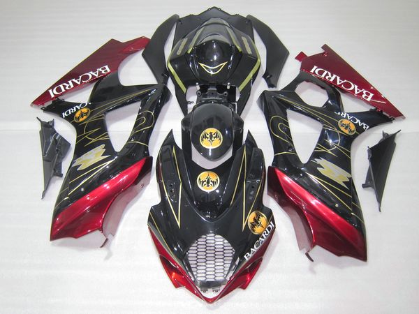 Nuevo kit de carenado de piezas de moto caliente para SUZUKI GSXR 1000 2005 2006 rojo negro carenados GSXR1000 K5 05 06 UT05