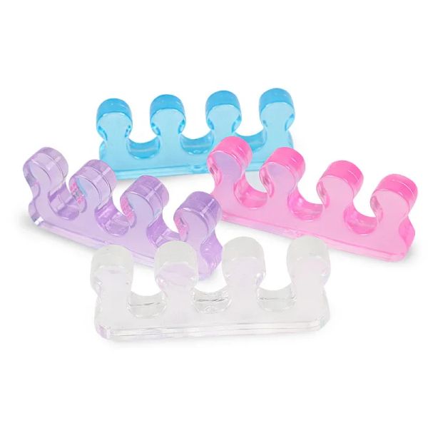 Nouvelle vente chaude 2pcs Solicone Manucure Pédicure Nails Séparateur de doigt Flexible Toe Toe Spacer Séparation des lisseurs