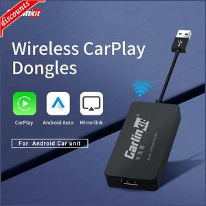 New Hot Sale CarlinKit USB Wireless CarPlay Dongle Wired Android Auto AI Box Mirrorlink Car Multimedia Player Bluetooth Auto Connect