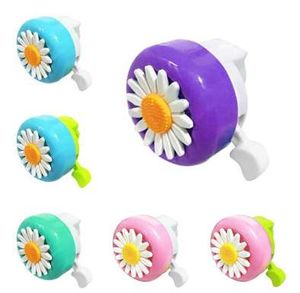 Nueva gran oferta, divertido timbre para bicicleta para niños, cuernos para bicicleta, Margarita, flor, anillo de ciclismo para niñas, alarma para manillar, multicolor