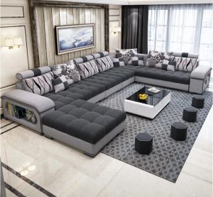 NUEVA VENTA CALIENTE SOFA SEFA MULTIVES Sala de estar Sofas seccionales Sofá de tela L en forma de L