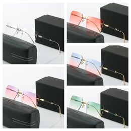 Nouveaux cadres de lunettes de soleil Hot Square Man Luxury Man 24k Placing Gradient Blue Optical Eyeglass Noble Eyewear Italie Designer Femmes Unisexe