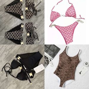 Nieuwe hete zomer verfrissende zon volledig merkontwerper bikini sexy dubbel strandpak single set zwempak